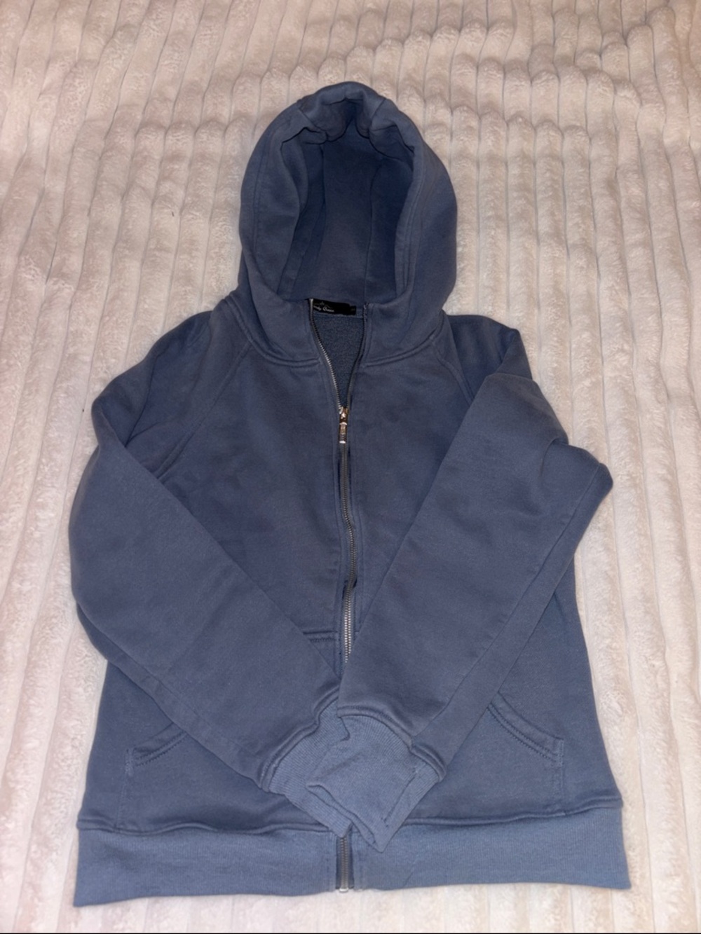 Classic Women's Washed out blue Zip-Up Hoodie
